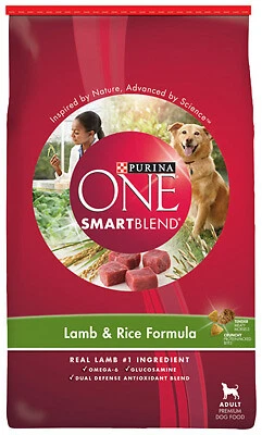 Purina One 14940 Natural Dry Dog Food SmartBlend Lamb & Rice Formula - 16.5 Lb.
