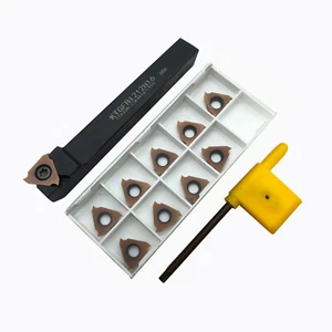 Triangular grooving TGF32R 1-3mm Shallow + KTGFR1212H16 CNC Lathe Tool Holder - Picture 1 of 11