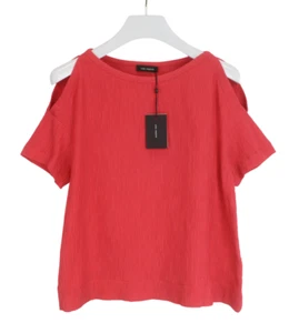 COP COPINE Samiel Blouse Women's (EU) 36 Naked Shoulders Pullover Stretch Red - Picture 1 of 9
