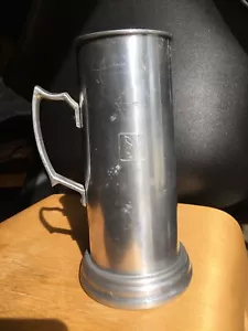 VINTAGE PLAYBOY TANKARD BEER STEIN MUG ALUMINIUM 9" TALL ENGRAVED BUNNY LOGOS - Bild 1 von 9