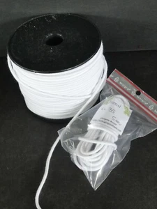 Cordon élastique à cordes pour poupée 3,5 mm. COTON - 5 mètres - Photo 1/1