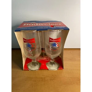 (4) Vintage Brille - Budweiser 1984 Los Angeles Olympiade - Originalkarton - Bild 1 von 4