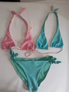 lotto 972b costume mare bikini donna celeste RAE tg.44 - Foto 1 di 2
