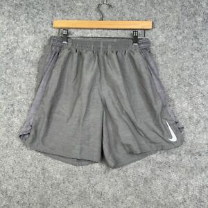 Nike Challenge Running Shorts Mens Size Medium Gray Lined Gym Athletic AJ7741