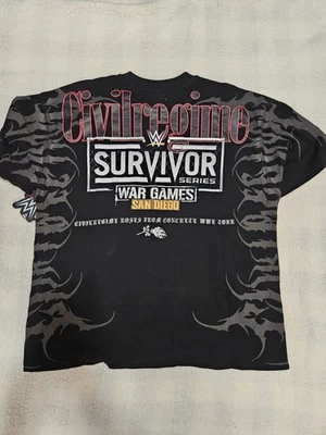 Camiseta de gran tamaño talla 2XL Civil Regime x WWE Survivor Series War Games San Diego Foto 1 de 4
