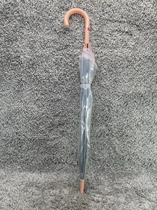 Large Transparent Clear See Through Umbrella With Pink Handle Brand New - Picture 1 of 10