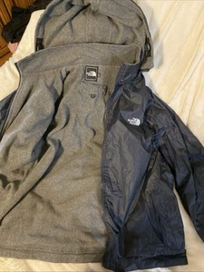 North Face Wendejacke Fleece gefüttert schwarz Herren XXL. Mütze abnehmbar Winter - Bild 1 von 3