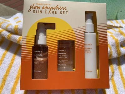 Trader Joe's Glow Anywhere Sun Care Set New In Box🔥🔥🔥 - Image 1 of 4