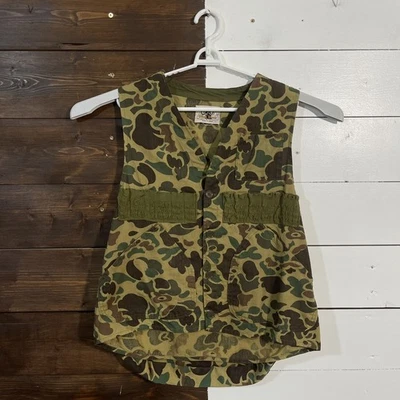 Vintage Black Sheep Hunting Vest Mens Medium Camo Mesh Japan Made - Image 1 of 4