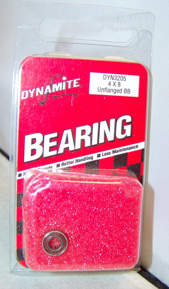 VINTAGE DYNAMITE 4 x 8 UNFLANGED TEFLON REDSEAL BALL BEARING (1) 3205 - Image 1 of 1