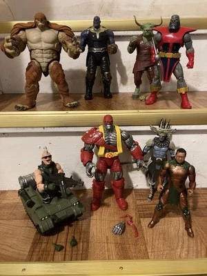 Marvel Legends BAF 8 Figure Lot Armadillo, Thanos, Colossus, BoneBreaker, Terrax - Image 1 of 4