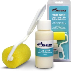 Solución antideslizante para piso de baño y ducha con agarre para bañera - Fija fibra de vidrio resbaladiza y aire acondicionado - Imagen 1 de 8