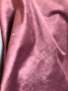 10 metres of PLUM PURPLE Distressed Look Velvet Upholstery Fabric - Ombra - Picture 1 of 4