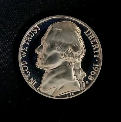 1968-S Deep Cameo Proof Jefferson Nickel ~  Free Shipping! #2 - Image 1 of 4