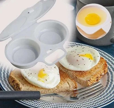 Microwave Egg Poacher,Poached Egg Cooker,Egg Maker Poached Egg Steamer Kitchen* - Image 1 of 4