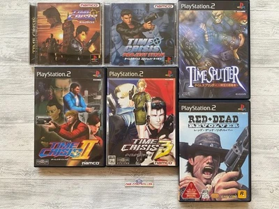 SONY PS 1  2 Time Crisis 2 3 & Project Titan & Time Splitter & Red Dead Revolver - Image 1 of 4