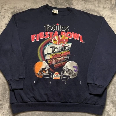 Sudadera De Colección 1997 Syracuse VS Kansas State Para Hombres XL Tostitos Fiesta Bowl Foto 1 de 4