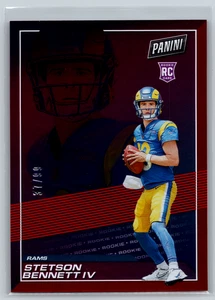 Stetson Bennett IV 2023 Panini Player Of The Day Red Rookie /99 #SB LA Rams - Bild 1 von 2