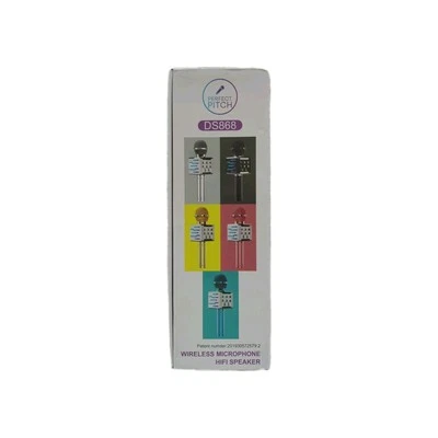 Perfect Pitch USB Wireless Microphone HIFI Speaker DS868 Blue w/FM Radio NIP - Image 1 of 4