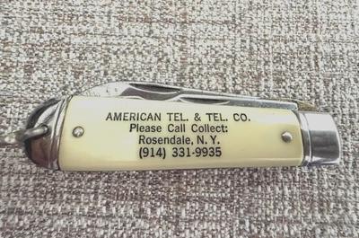 Navaja de bolsillo Colonial Prov USA 2 hojas - American Telephone & Telegraph Company Foto 1 de 4