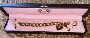 Juicy Couture Gold Plated Starter Charm Bracelet YJRU0025 in Original Box New - Picture 1 of 3