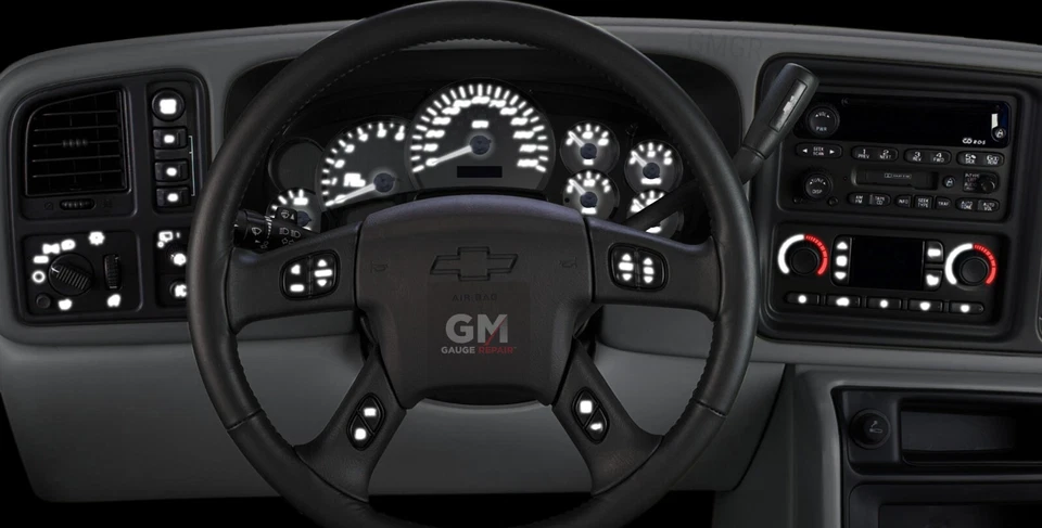 Kits de repuesto de bombilla de luces de tablero con LED blancos 03 04 05 06 Suburban Avalanche Foto 1 de 4