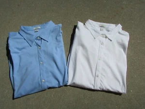 T-shirt manica lunga con colletto L. L. Bean Shrink Free maglia con bottoni taglia XL - Foto 1 di 9
