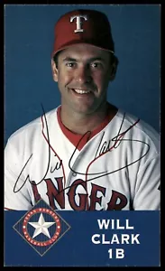 Will Clark 3"x5" Signed Autograph Photo Texas Rangers - Picture 1 of 1