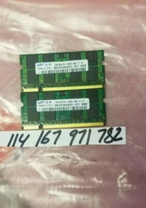 4GB  KIT  PC2-6400 DDR2-800MHz non-ECC Unbuffered CL6 200-Pin SoDimm Dual Rank - Picture 1 of 1