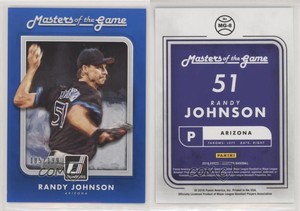 2016 Panini Donruss Masters of the Game Blue /199 Randy Johnson #MG-8 HOF
