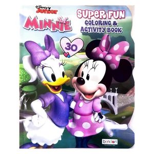 Disney Minnie Coloring & Activity Book 80 pages & 1 sheet of Stickers - 12x10 - Foto 1 di 9
