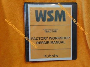 KUBOTA B1220 B1620 B1820 Tractor SERVICE Workshop Binder - Picture 1 of 11