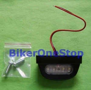 RLTNUM05 - LED REAR NUMBER PLATE LIGHT Aluminium EMarked BLACK New - Picture 1 of 3