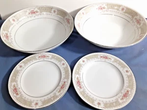 Everbrite Set of 4 (Veg/Coupe and B&B) Collection Thames Bread & Butter & Bowls - Picture 1 of 9