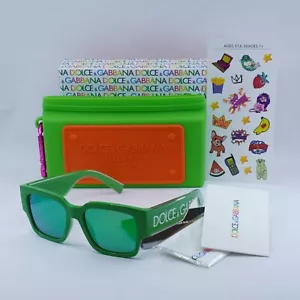 New DOLCE & GABBANA DX6004 3311F2 Green/Green Mirror Green 49-16-130 Sunglasses - Picture 1 of 6