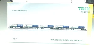 Minitrix N-Scale 15274 Kesselwagen-Tank Car Set NIB - Picture 1 of 5