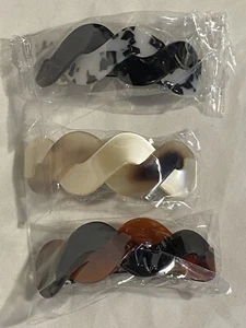 3pack Plastic barrettes for ALL Hair Types - Picture 1 of 2