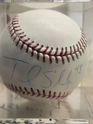 TERRMEL SLEDGE AUTOGRAPHED SIGNED BASEBALL,EXPOS,NATIONALS,PADRES MLB - Image 1 of 4