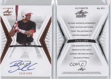 2012 Leaf Ultimate Draft Zach Cone #BA-ZC1 Auto