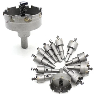 Set 12 punte per trapano in metallo duro HSS corona taglierina circolare punte a corona 15 mm-50 mm - Foto 1 di 11