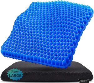 Dickes Gel Rollstuhl Sitzkissen - 19x18x1,65 rutschfestes Bürostuhlkissen XXL - Bild 1 von 9