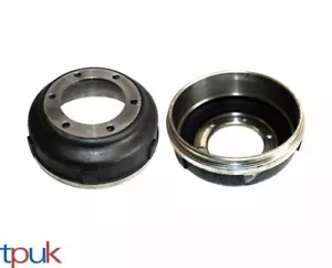 FORD TRANSIT 2.4 RWD MK6 BRAKE DRUMS 00-06 TWIN WHEEL 6 STUD PAIR - Picture 1 of 2
