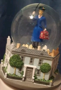 Disney Mary Poppins W/ Blue Dress Broadway Musical Snow Globe Chim Chim Cheree - Picture 1 of 8