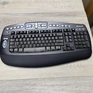 Microsoft Wireless Desktop Elite Keyboard 1011 W/O Dongle Receiver In Black - Picture 1 of 13