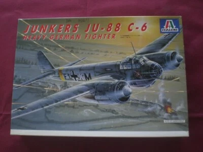 Junkers Ju-88 C-6 Heavy German Fighter - SCALA 1/72 Italeri - Immagine 1 di 3