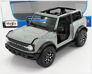 MAISTO 31457GRY FORD USA - BRONCO BADLANDS SIN PUERTAS 2021 - GRIS - 1/18 - Imagen 1 de 2