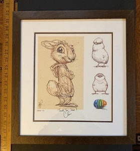 Animación HOP The Movie firmada promocional profesionalmente enmarañada y enmarcada - Imagen 1 de 10
