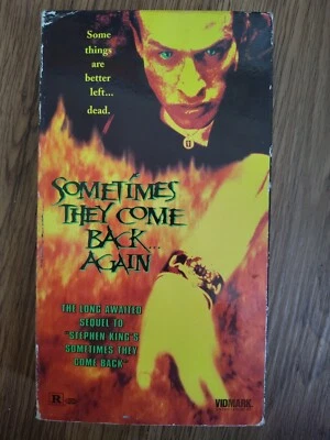 SOMETIMES THEY COME BACK AGAIN Vhs  1996 Cult Horror Stephen King 90s Ex Rental  - Image 1 of 4
