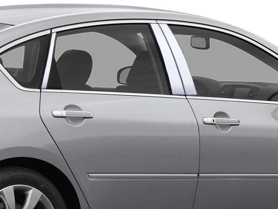 FOR 2006-2010 INFINITI M35 & M45 * 6 Piece Stainless Pillar Post Trim. 4-door - Image 1 of 1