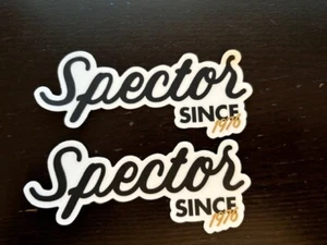 SPECTOR BASSES CUSTOM STICKER SINCE 1976 2PC SET - Picture 1 of 1